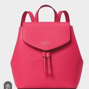 kate spade New York Pink Saffiano Leather Backpack Nwot
